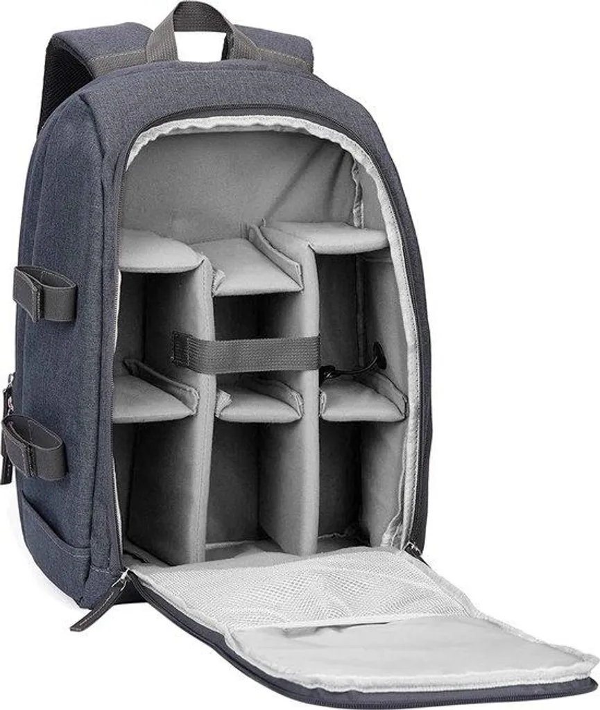 Sac à dos photo imperméable grande capacité avec cloisons modulables