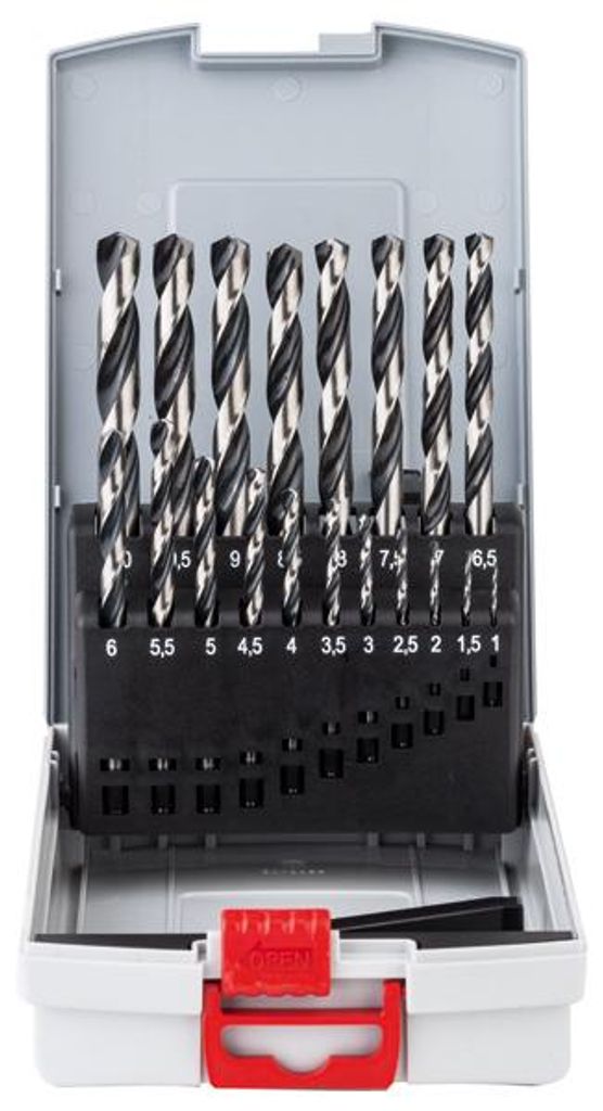 HSS-Spiralbohrer-Set PointTeQ, 19-tlg., ProBox, 1-10 mm Produktbild 