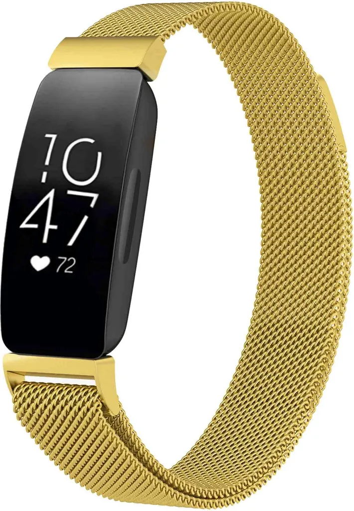 Fitbit Inspire Band: braccialetto magnetico milanese imoshion con supporto per l'installazione