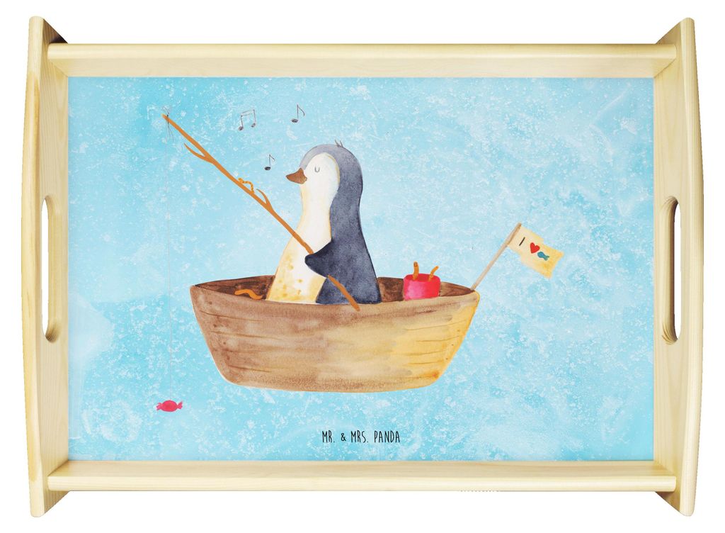 Mr. & Mrs. Panda Sofa Tablett Pinguin Angelboot - Eisblau - Produktbild 