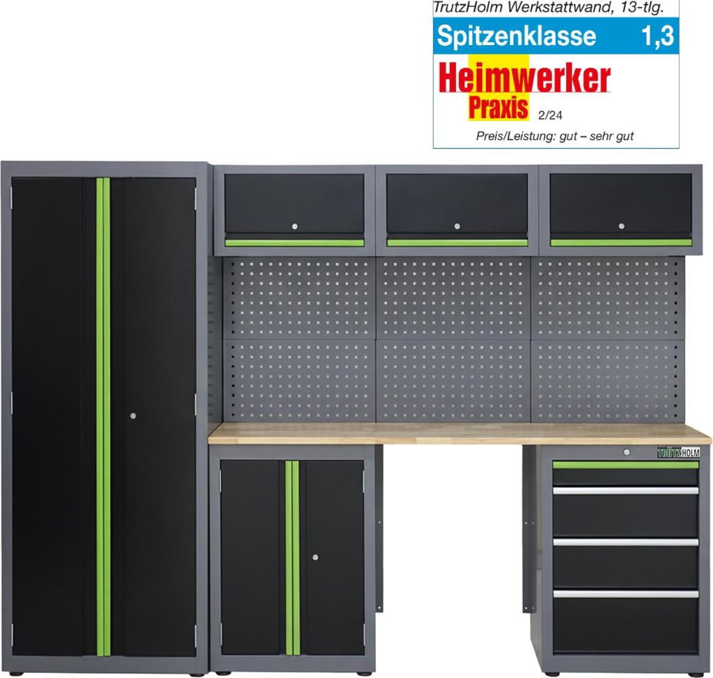 Werkstattwand 13-tlg. modulares Werkstattschranksystem aus Produktbild 