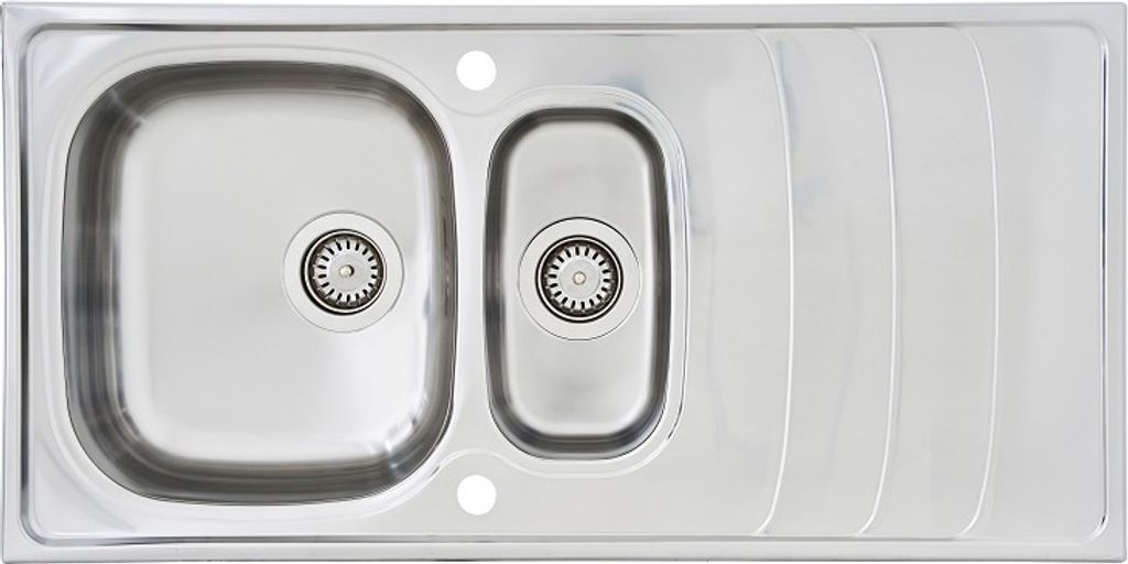 Edelstahl Einbauspüle Spülbecken Küchenspüle Spüle 100 x 50 Produktbild 
