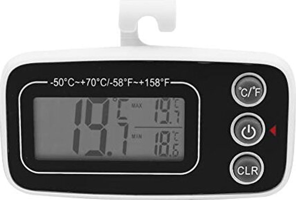 HSthe Sea Digital Gefrierschrank Thermometer Kühlschrank Magnet Rücken Große LCD -Displayküche Hausrestaurants