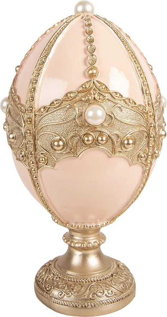 Uovo Rosa Clayre & Eef Ø 15x27 cm | Decorazione Pasquale Elegante