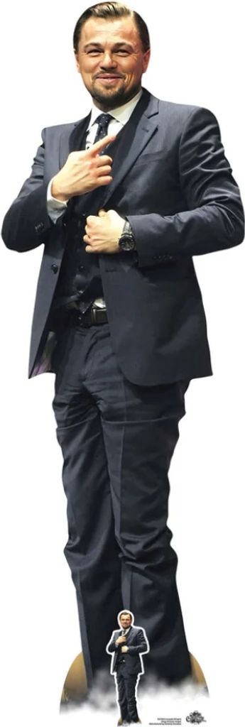 Pappfigur Leonardo DiCaprio - Amerikanischer Schauspieler - Höhe 184 cm