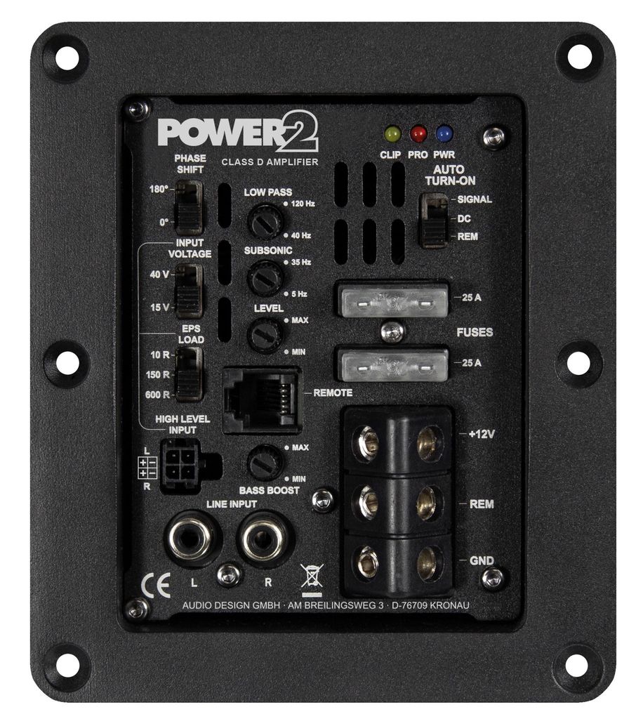 ESX Power-Modul 475 Watt Class D Mono-Verstärker @ 2 Ohm POWER2