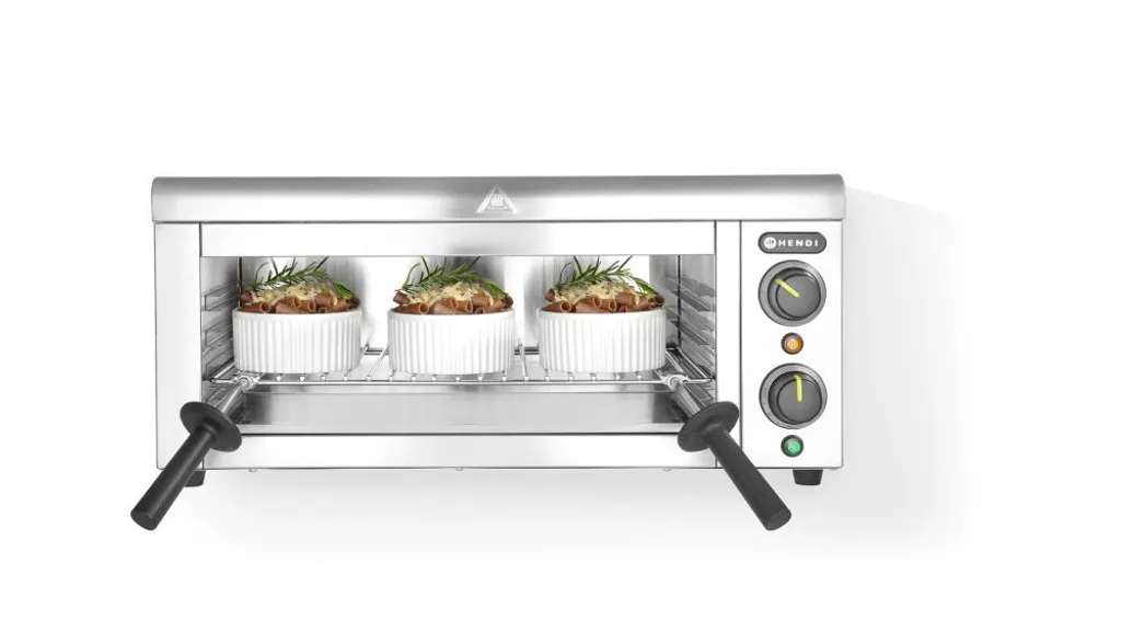 Salamandre Murale HENDI IPX4 : Optimisez l'Espace et la Cuisson de vos Plats