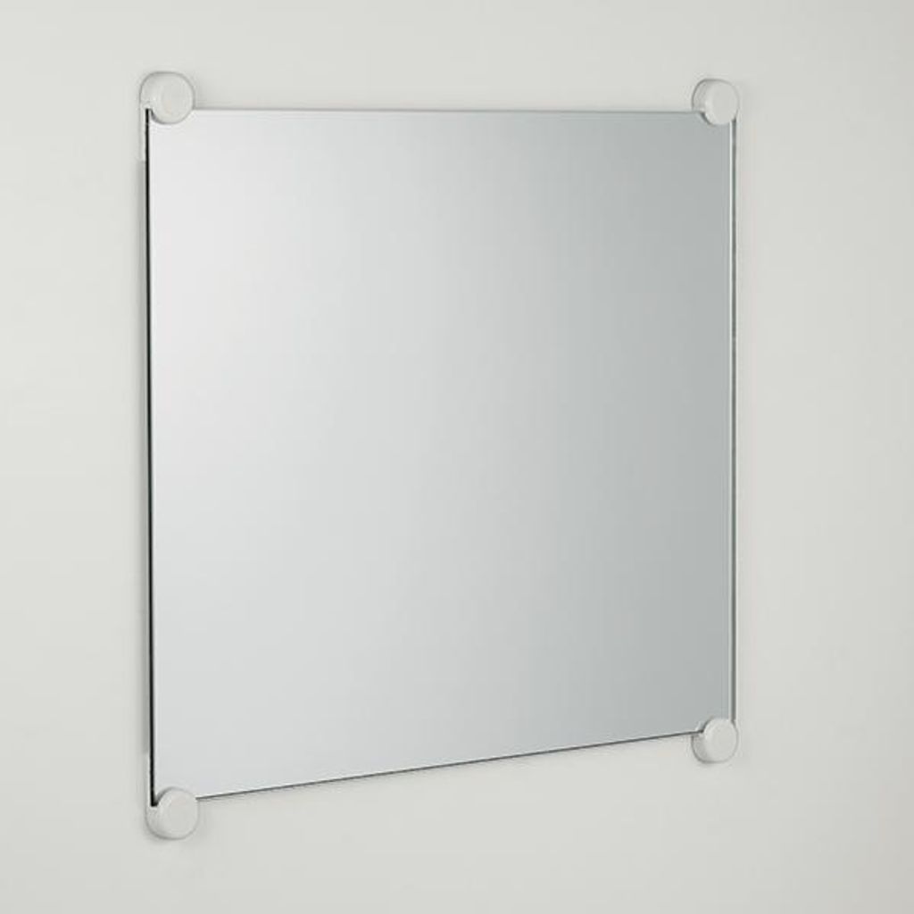 pba 01 Wandspiegel 600x650mm mit Nylonhalterungen