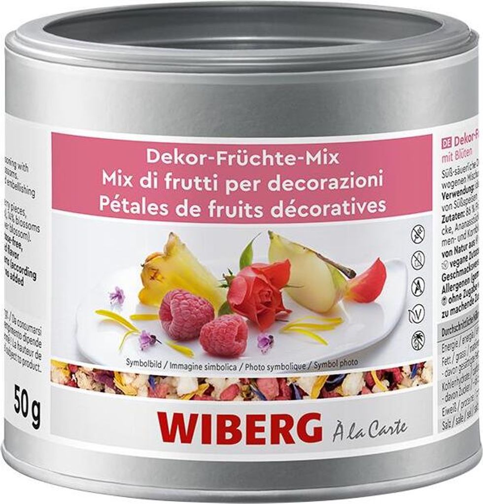 WIBERG Dekor-Früchte-Mix mit Blüten 50g Produktbild 