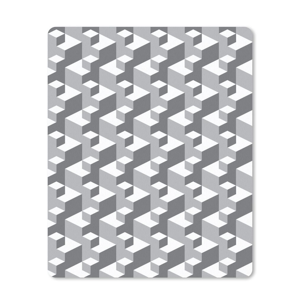 MuchoWow Mauspad Mousepad Muster - Blöcke - 3D 19x23 cm - Mousepads - Maus Mat - Pad - Mausunterlage - Mauspads - Spielen