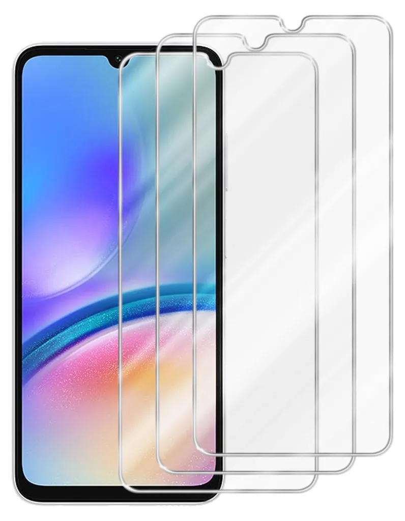 Kit Cadorabo 3x Protezione Display Samsung Galaxy A05s Vetro Trasparente