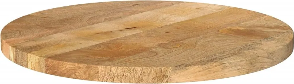 Piano Tavolo Ø 60 cm in Legno di Mango Massiccio - Vero Artigianato