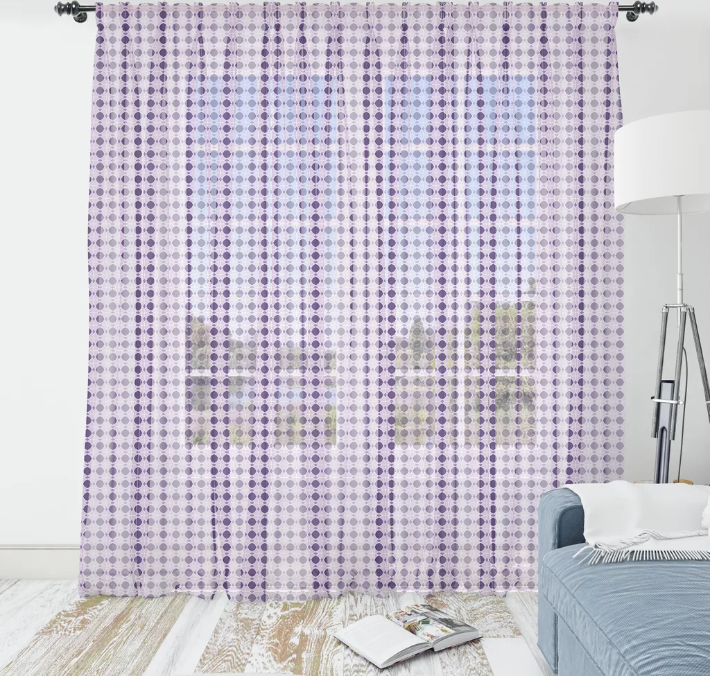 Tenda Parete ABAKUHAUS 274x274 Viola - Decorazione Boho Mosaico