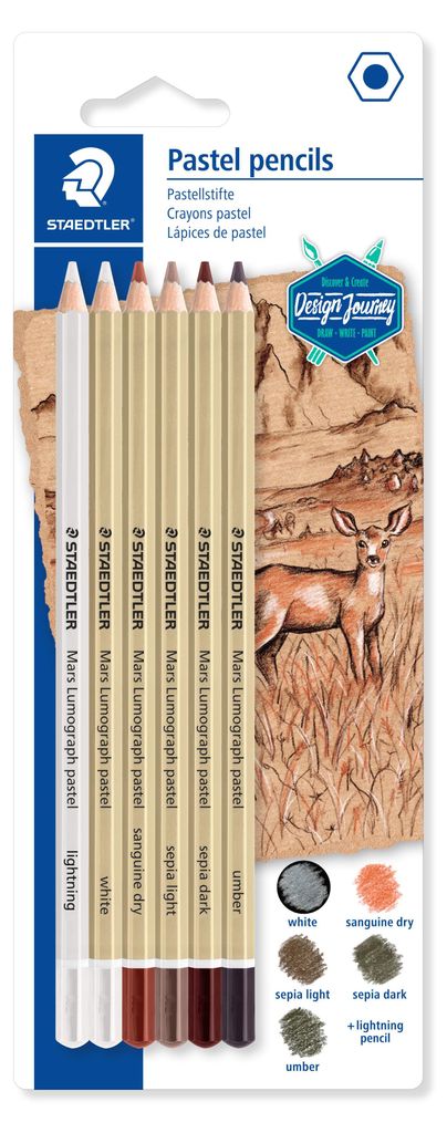 Staedtler Pastellstift Lumog. 6x BK100% Produktbild 