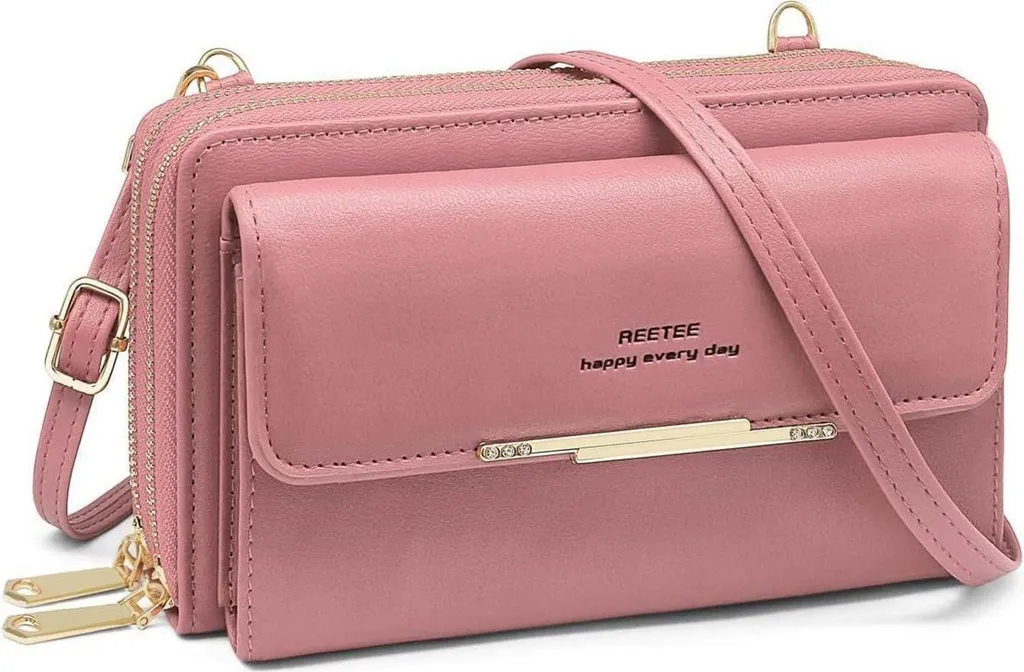 Sac bandoulière rose pour smartphone idéal voyage et shopping femme