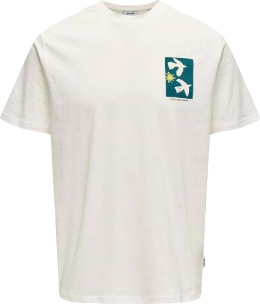 T-Shirt Only & Sons 22032244-CLOUDDANCER für Herren