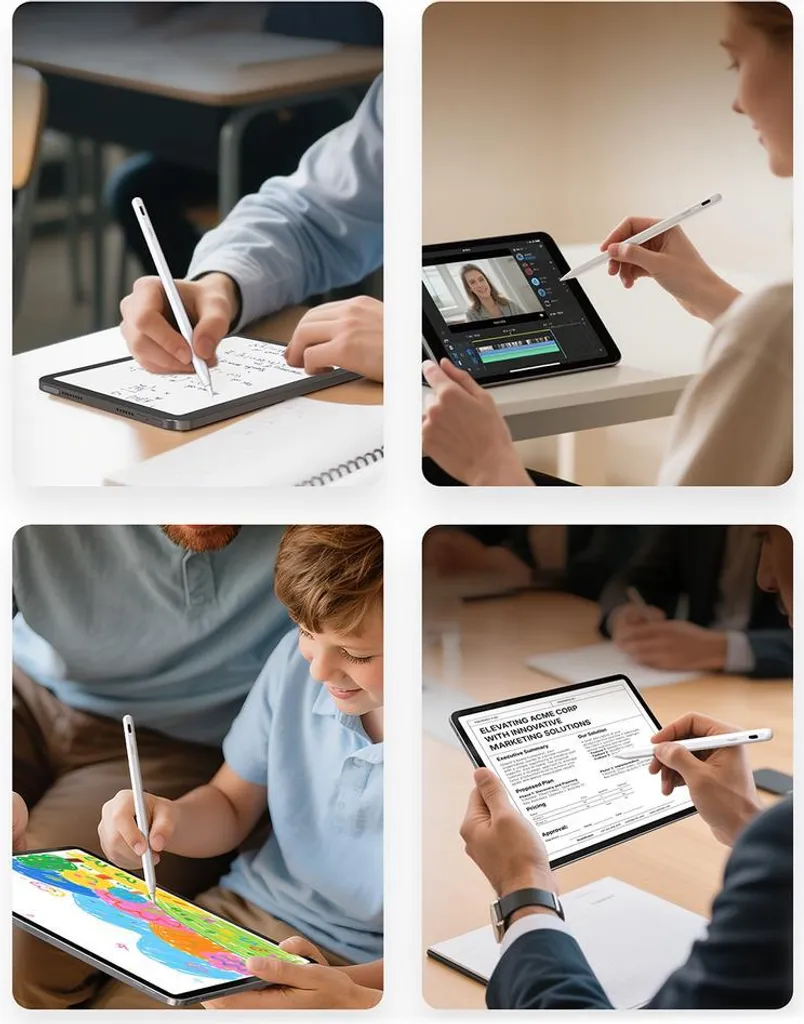 Metapen A8 Pencil Stilo iPad Bianca | Disegno e Note con Palm Rejection - 6