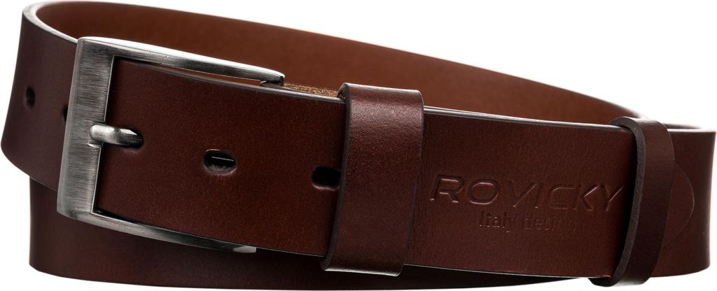 Rovicky | Breiter, universeller Herrengürtel aus natürlichem Leder - 90 cm