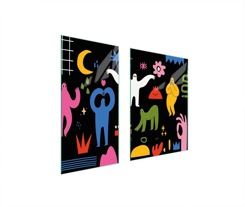 Offerta Set 2 Piastre Copri Fornelli 75x52 Vetro Temperato Tagliere
