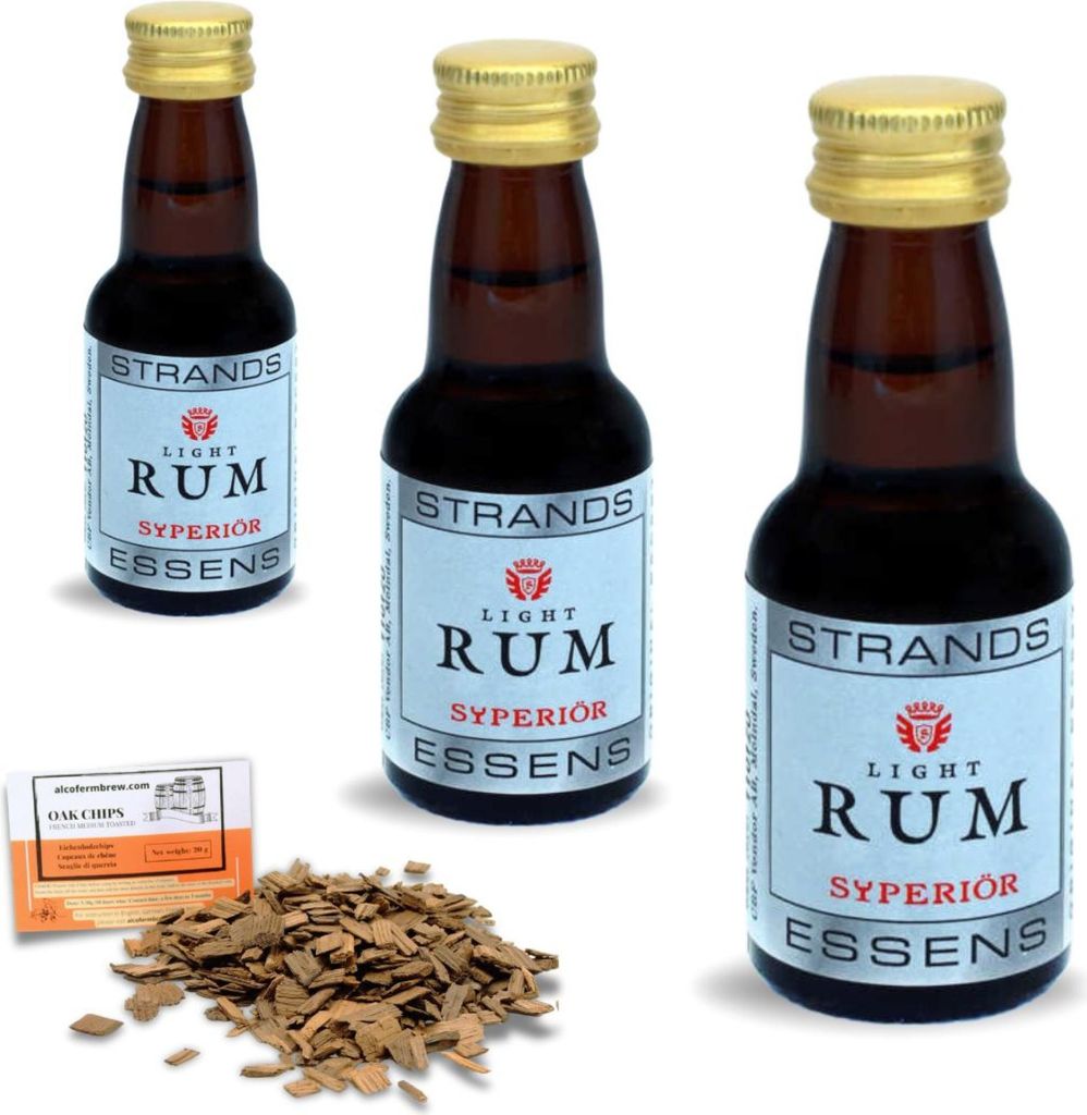 3 x Leicht Rum Essenz 25ml Wodka-Essenz – Wodka-Aroma, Aromaessenz, Wodka-Extrakt