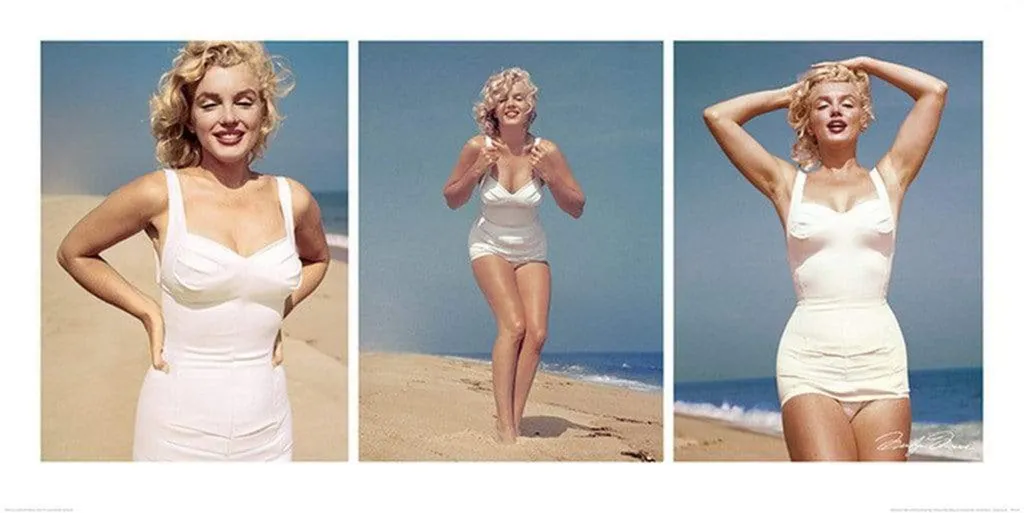 Sublimez vos murs avec ce Triptyque Marilyn Monroe - Art Print 50x100