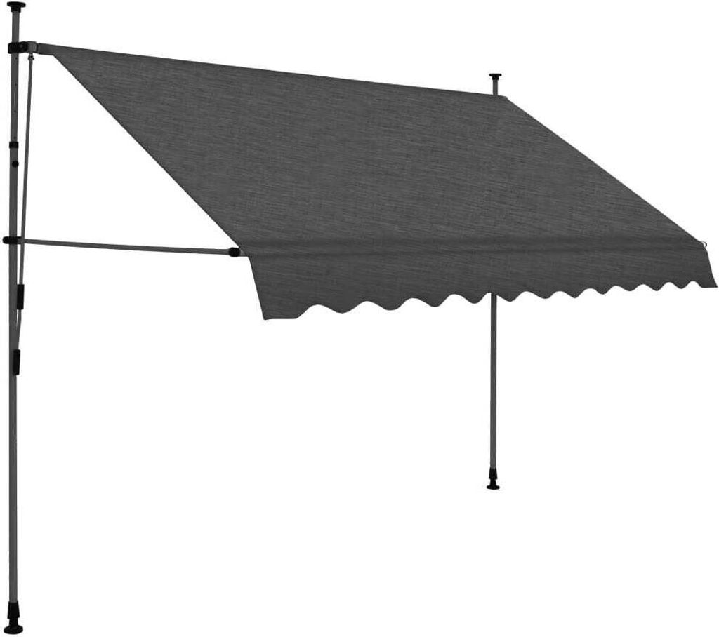 vidaXL Store rétractable manuel avec LED 300 cm Anthracite Image du produit 
