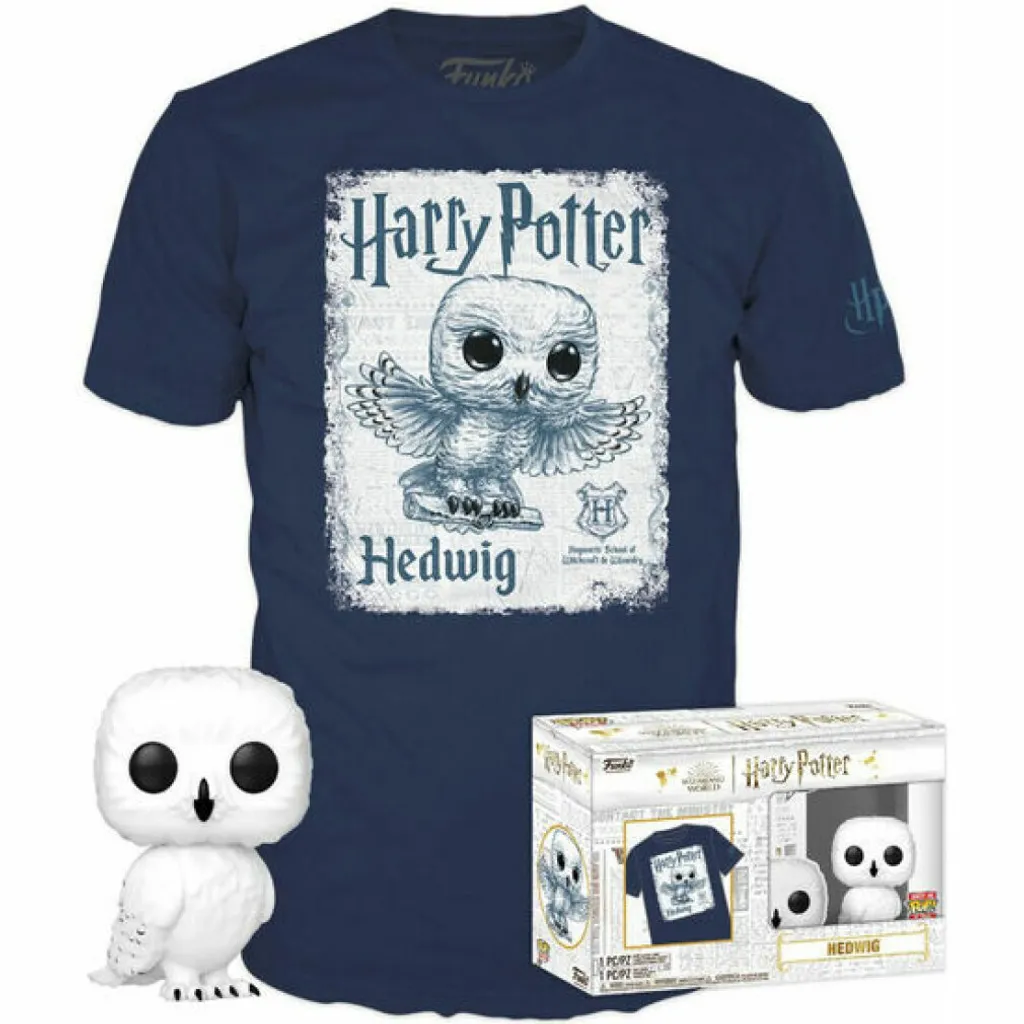 Funko Pop Hedwig Figurine avec T-shirt Premium Edition Limitée Harry Potter