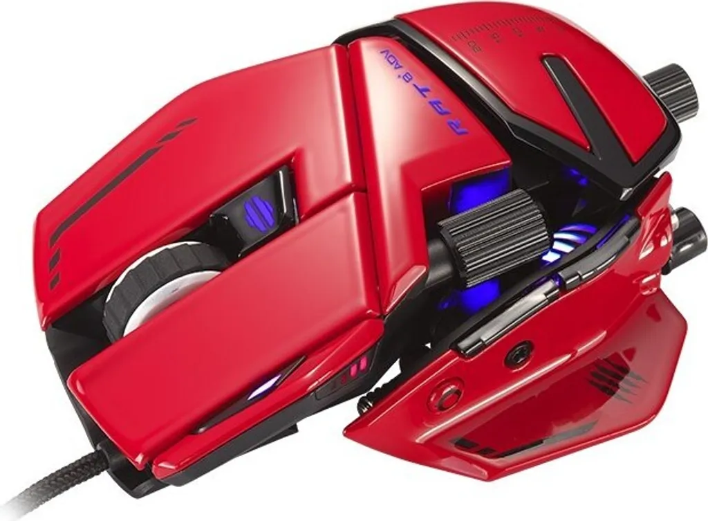 Souris de jeu filaire MadCatz RAT 8+ ADV personnalisable rouge