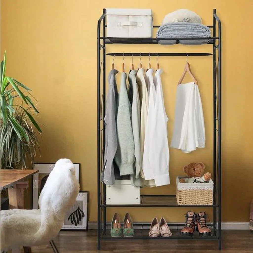 Vestiaire d'entrée complet avec étagère à chaussures et banc intégré