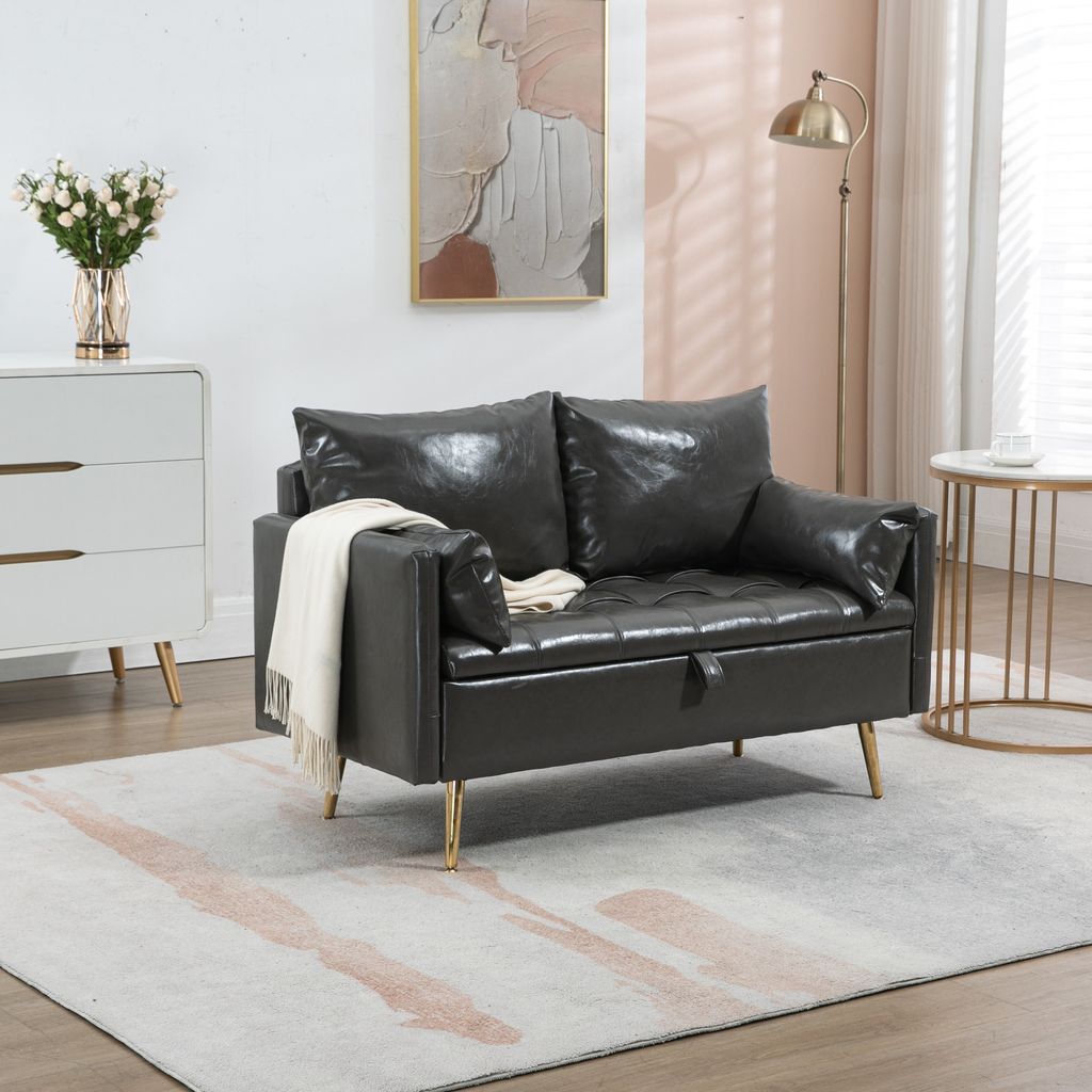 Sofa 'Sysmä' 2-osobowa rozkładana z poduszkami Zdjęcie produktu 1