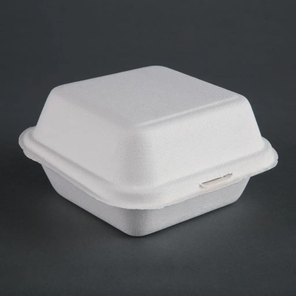Boîte burger Fiesta 15,3 cm en canne à sucre : fini le pain mouillé et le plastique