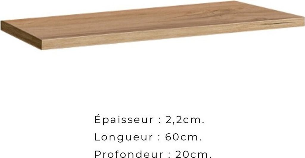 Meublorama DS-AM-SWITCH-WT SW PW 3*1C/2KG, MDF-Platten, Braun, 1 Regale, 200 mm, 600 mm, 20 mm