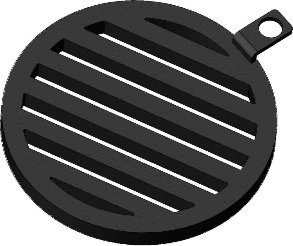 Kaminrost / Ascherost Ø 180x15mm mitte passend für Leda**