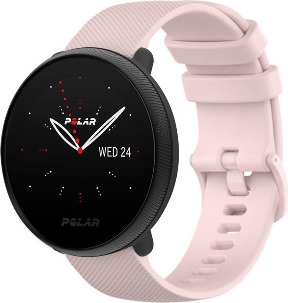 Strap-it Polar Ignite 2 Silikonarmband (Hellrosa) Produktbild 