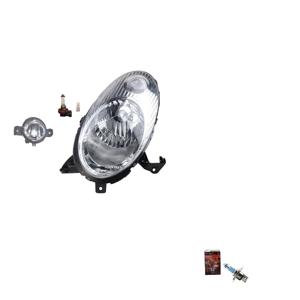 Johns, Scheinwerfer Osram Night Breaker Laser passend für Nissan Micra K12 01/03-04/05L 26060AX700 26060BC50B 8200002469 2615589925 26155AU325 B4A...