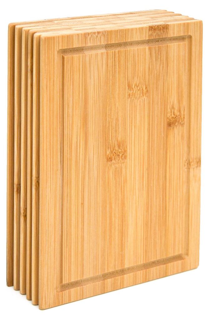6er Set: Frühstücksbrettchen Holz 22x15 Kleine Produktbild 