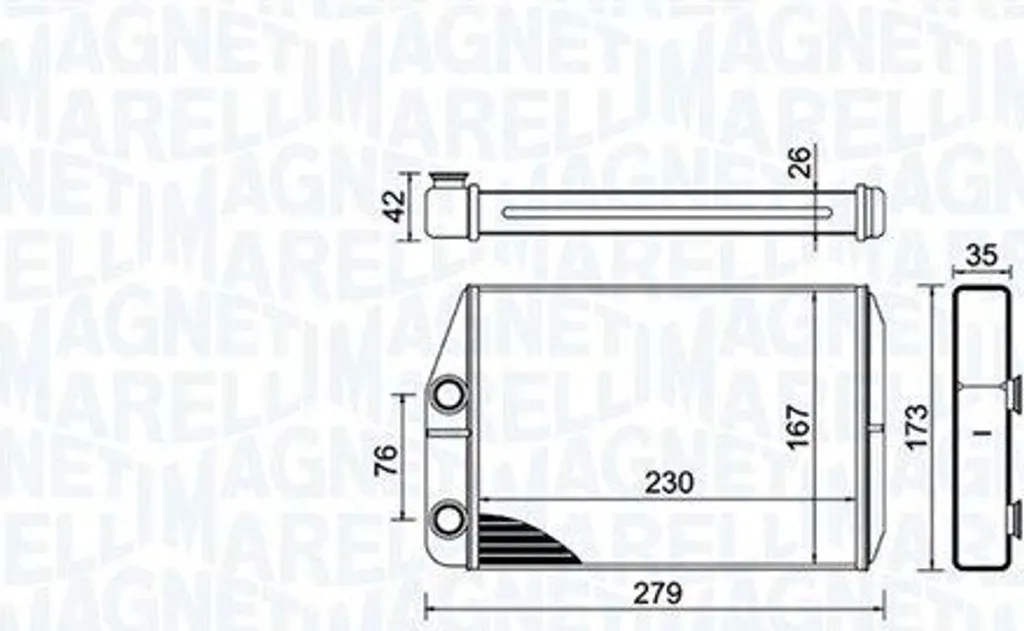 Réparer Chauffage FIAT Ducato avec le Radiateur Magneti Marelli Neuf