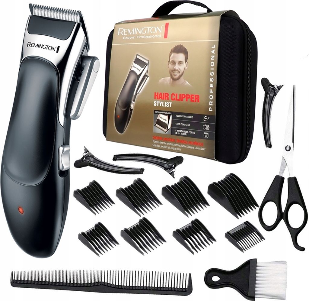 Remington REM-HC363C, Schwarz, Silber, 3 mm, 2,5 cm, Keramik, Wechselstrom/Batterie, 40 min