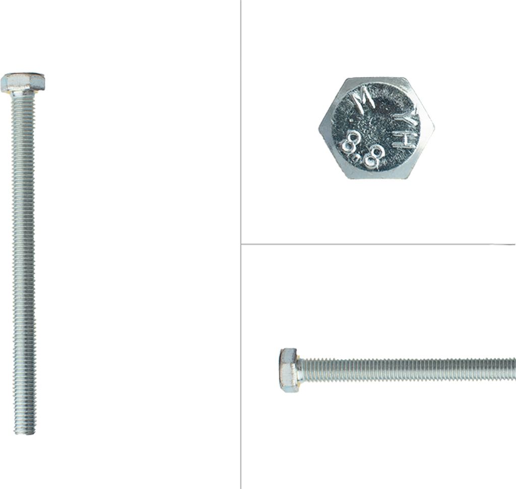 Sechskantschrauben verzinkt M8 x 110 mm - 100 Stück