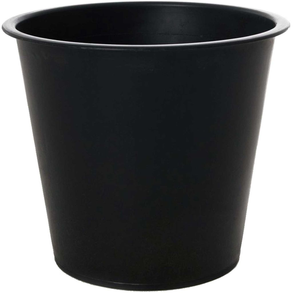 VIVANNO Pflanzkübel-Zubehör Kunststoff EINSATZ Rund Rund, Schwarz matt - 21x21x20 cm