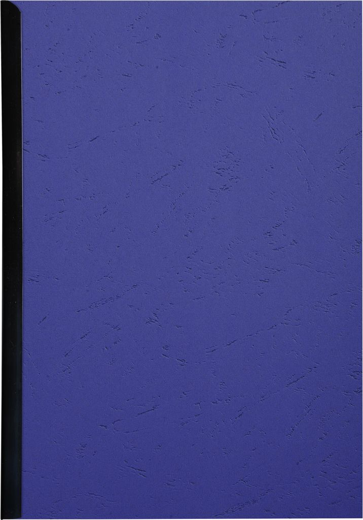 Exacompta 100er Einbanddeckel Evercover 270g/qm Lederprägung A4 Dunkelblau 2790C