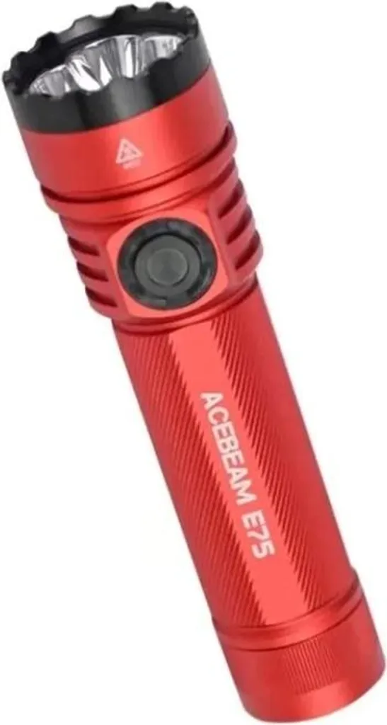 AceBeam E75 6500K Lampe de Poche LED 4500 Lumens Rechargeable Rouge