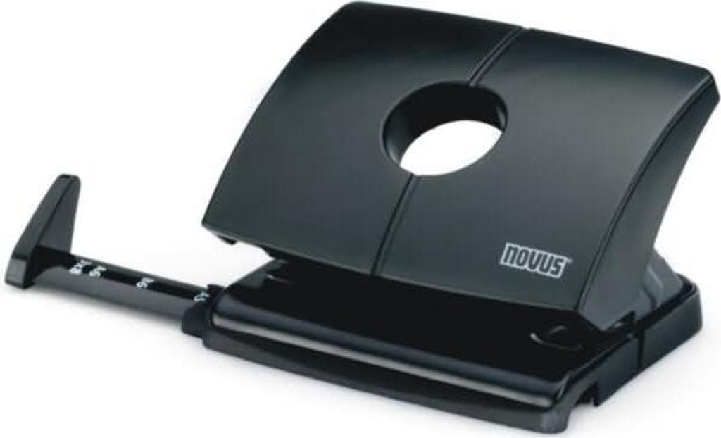 Novus Bürolocher B 216, bis 16 Blatt schwarz, im Blister