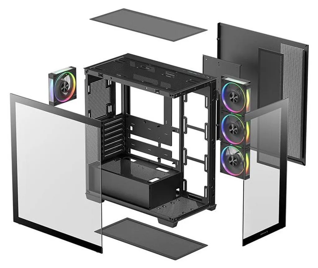 Dites Adieu à la Surchauffe avec le Boîtier DeepCool CG580 4F V2 Noir - 13