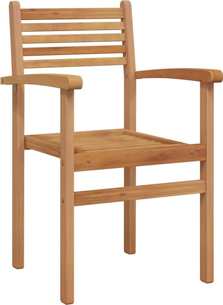 Stuhl 8 pcs Braun 56 x 55 x 90,5 cm Massivholz Teak