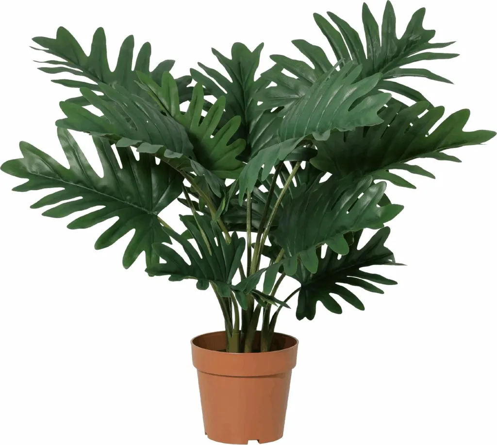 Philodendron Selloum artificiel 70 cm - Grand feuillage réaliste durable