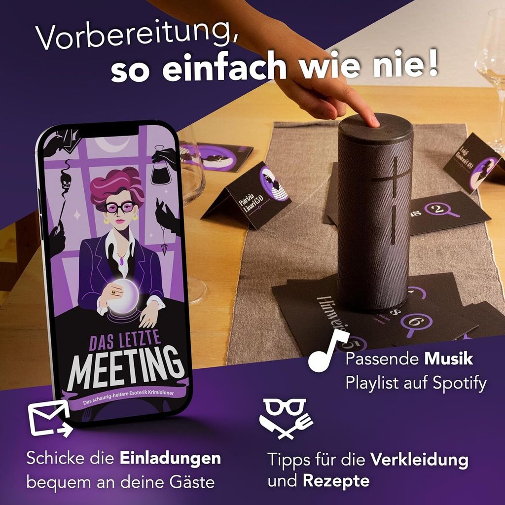 CRIMECASES Krimidinner Spiel | Das letzte Meeting | Produktbild 3