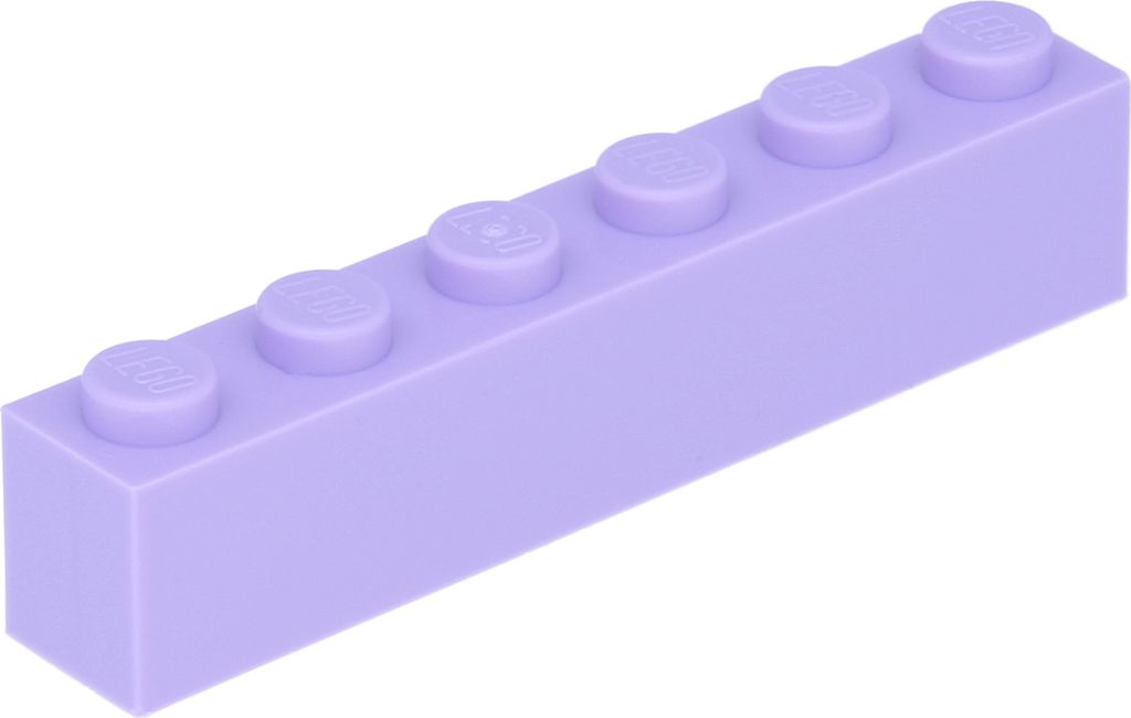 Lego 100 Stück 3009 Stein Brick 1x6 Part Basic Steine 100 Lavendel