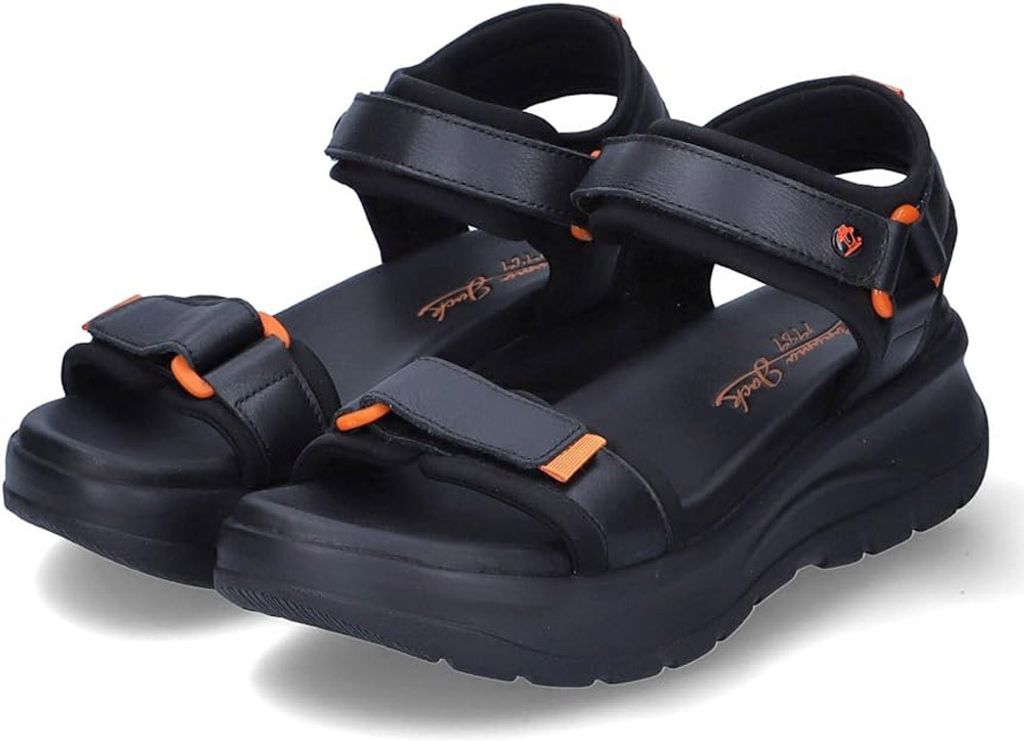 Panama Jack Damen Sandalen/ Sandaletten NEO Schwarz Glattleder Größe: 41