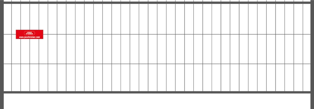 Mobilzaun / Bauzaun MZ-120 - Breite: 3,50 m / Höhe: 1,20 m